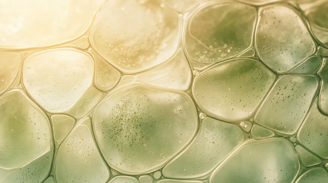 Soft abstract macro of a protective membrane in warm tones